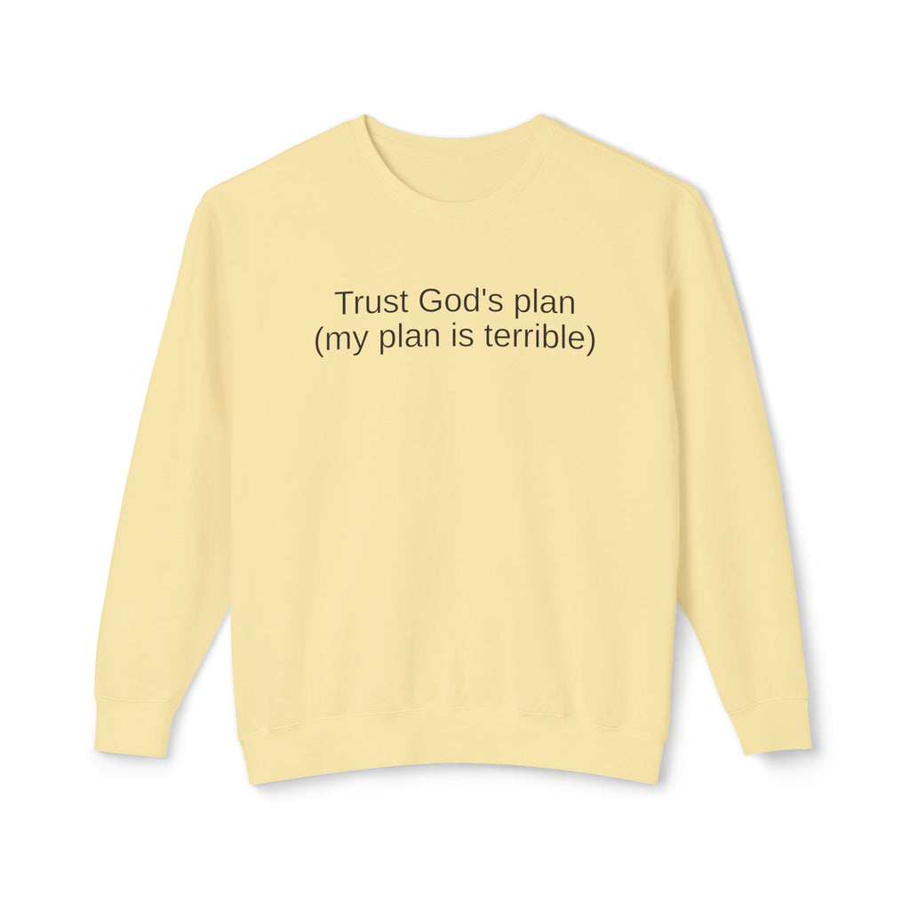 Trust God’s Plan Christian Sweatshirt | Faith-Based Inspirational Crewneck