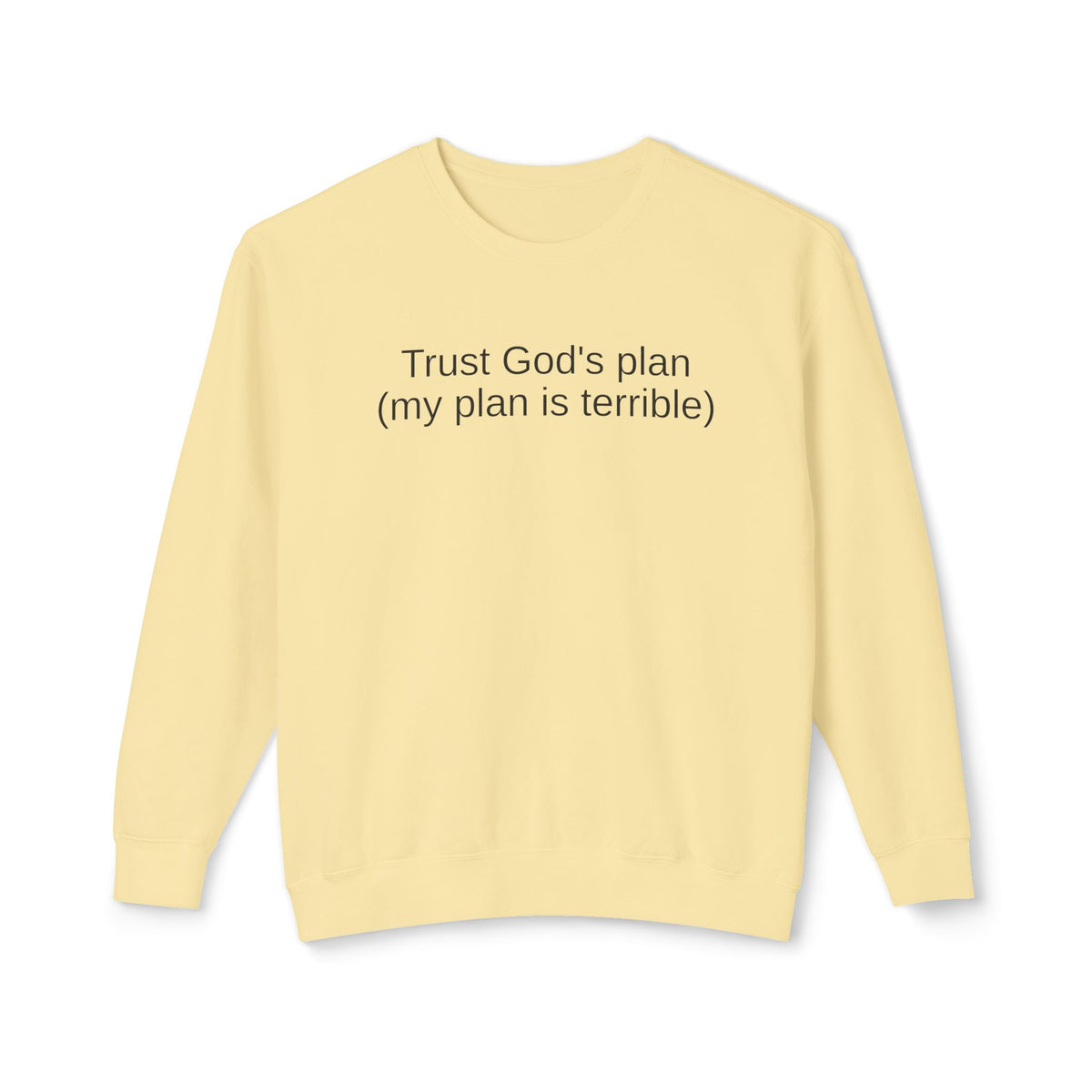 Trust God’s Plan Christian Sweatshirt | Faith-Based Inspirational Crewneck