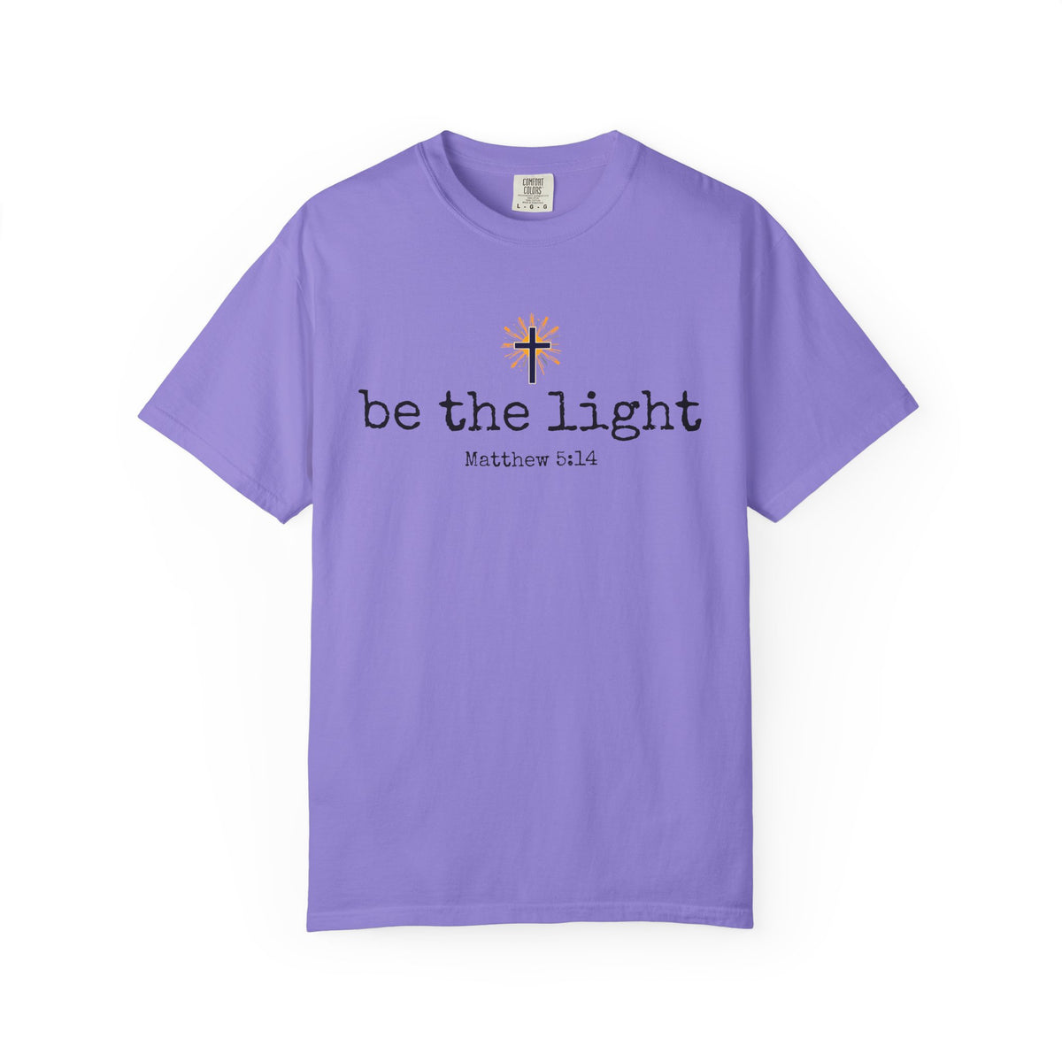 Be the Light Christian T-Shirt | Matthew 5:14 Scripture Shirt | Women’s Faith Apparel