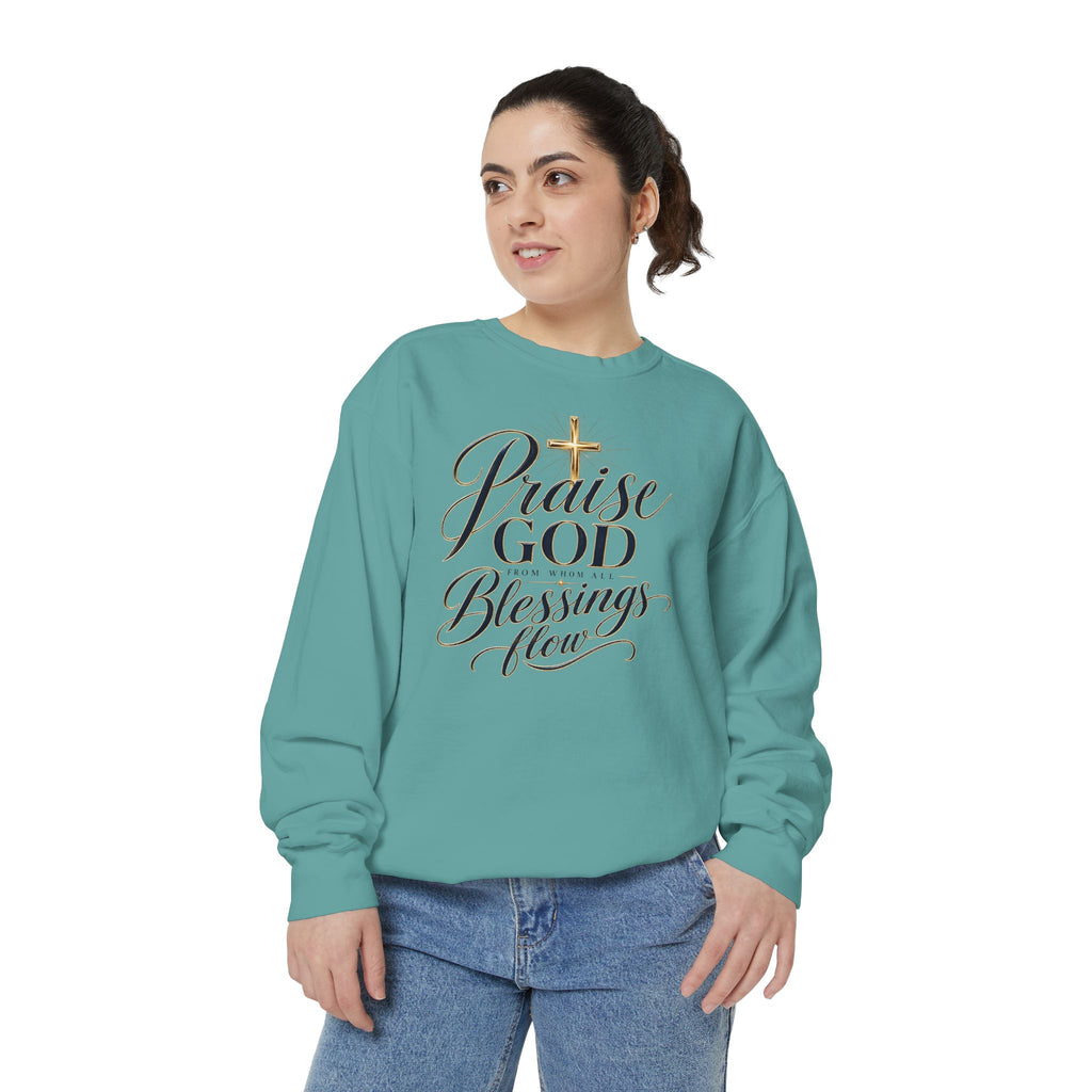 Praise God From Whom All Blessings Flow — Christian Sweatshirt