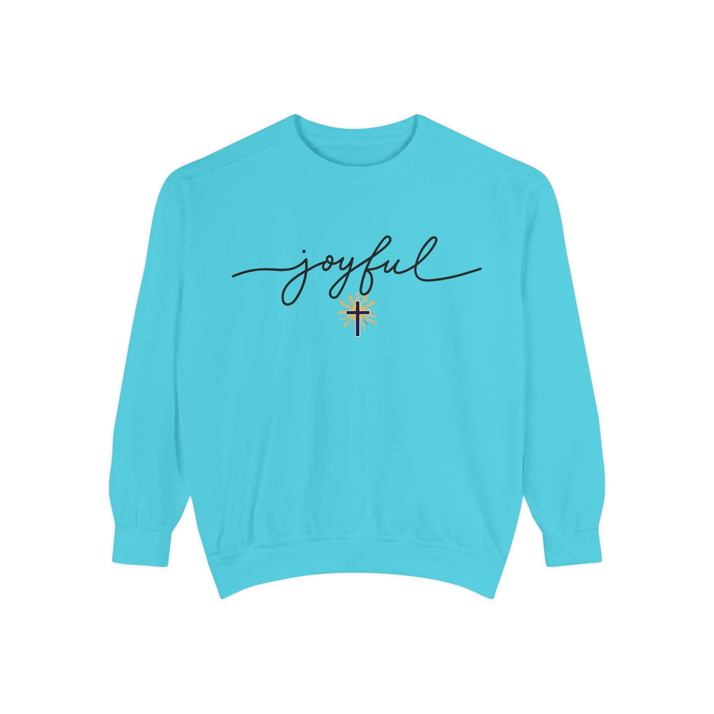 Joyful Cross sweatshirt — Scripture-Inspired Christian Graphic sweatshirt