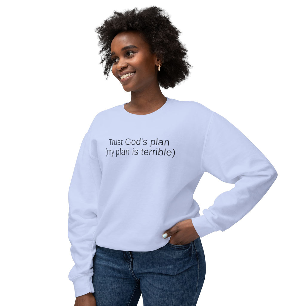 Trust God’s Plan Christian Sweatshirt | Faith-Based Inspirational Crewneck