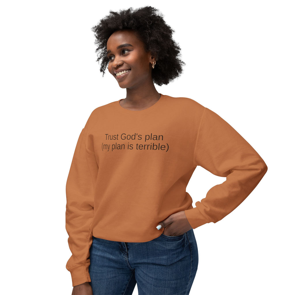 Trust God’s Plan Christian Sweatshirt | Faith-Based Inspirational Crewneck