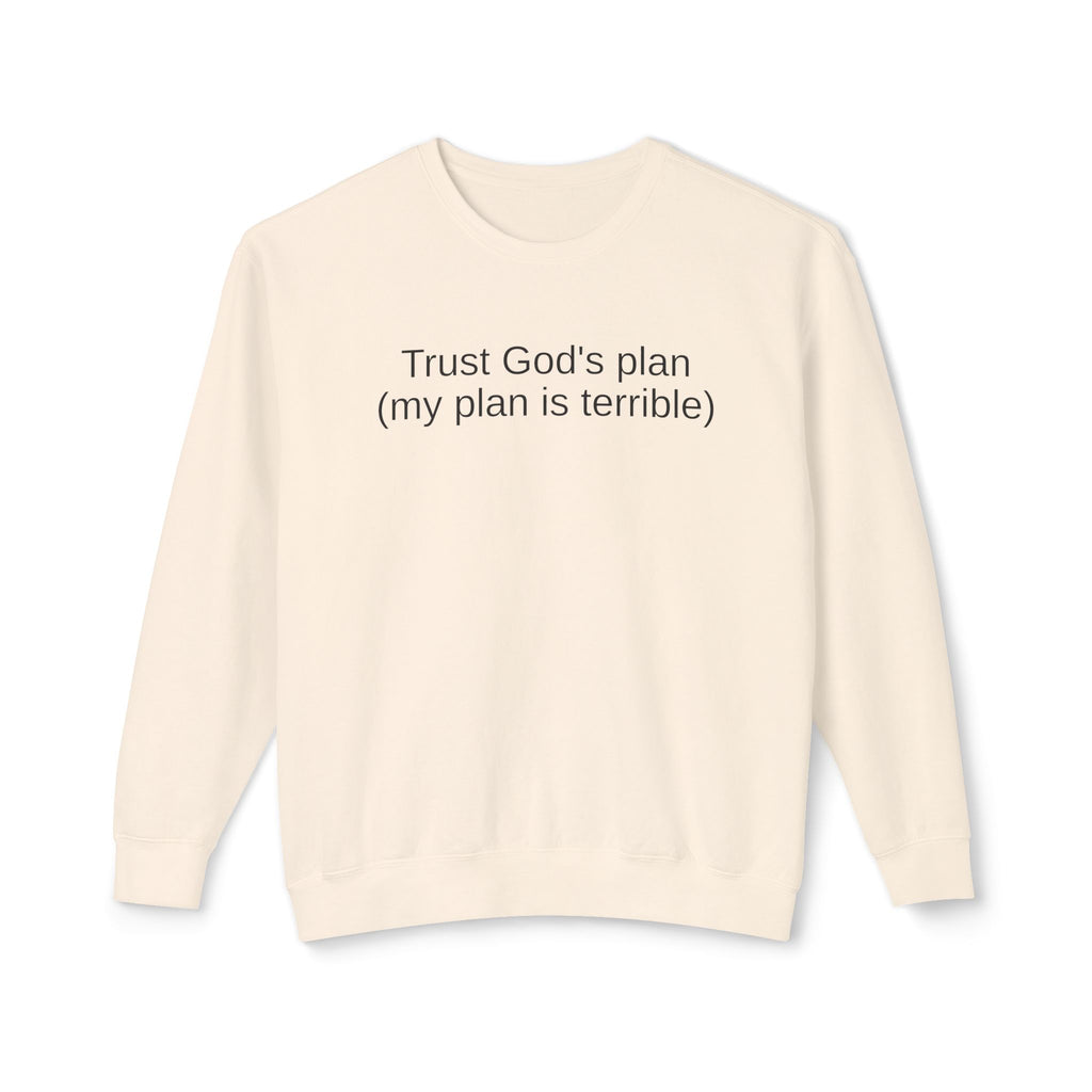 Trust God’s Plan Christian Sweatshirt | Faith-Based Inspirational Crewneck