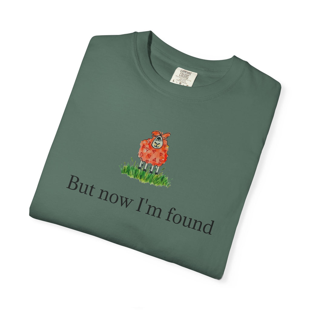 But Now I’m Found T-Shirt — Cute Red Lamb Tee