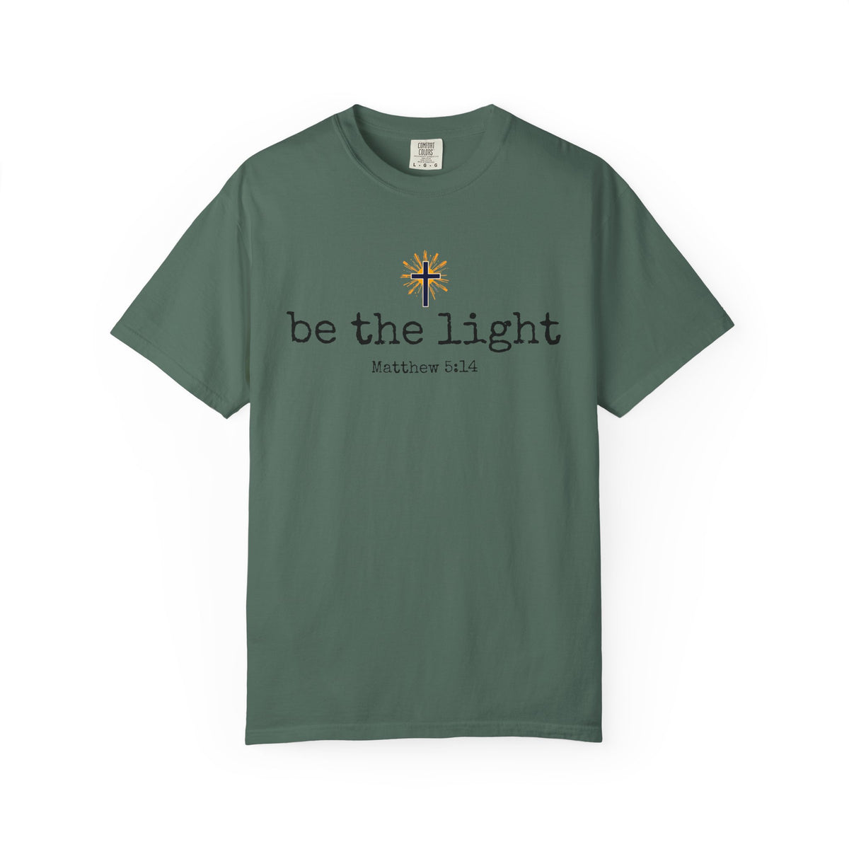 Be the Light Christian T-Shirt | Matthew 5:14 Scripture Shirt | Women’s Faith Apparel