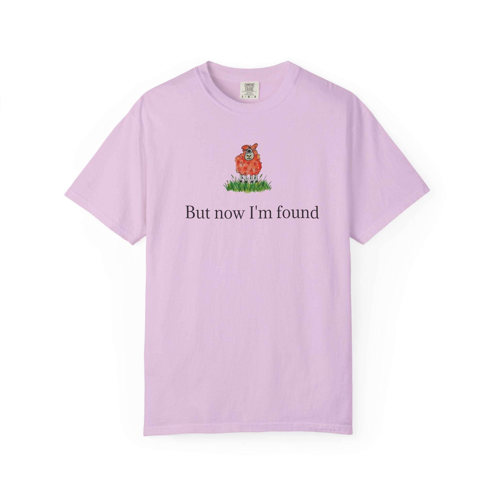 But Now I’m Found T-Shirt — Cute Red Lamb Tee