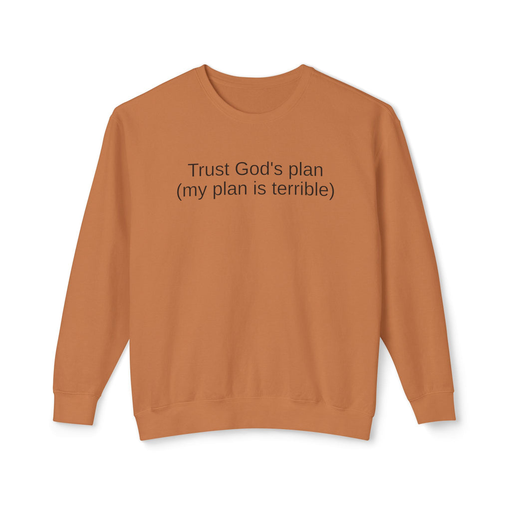 Trust God’s Plan Christian Sweatshirt | Faith-Based Inspirational Crewneck