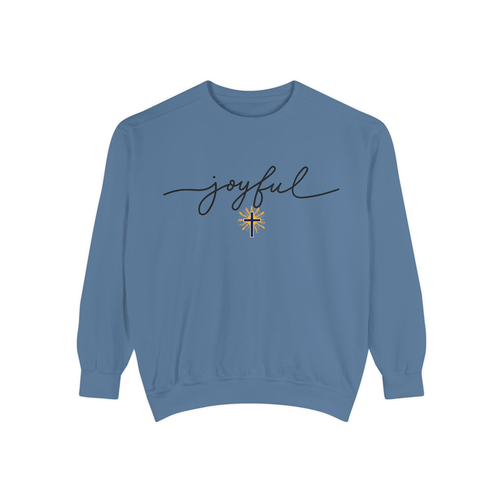 Joyful Cross sweatshirt — Scripture-Inspired Christian Graphic sweatshirt