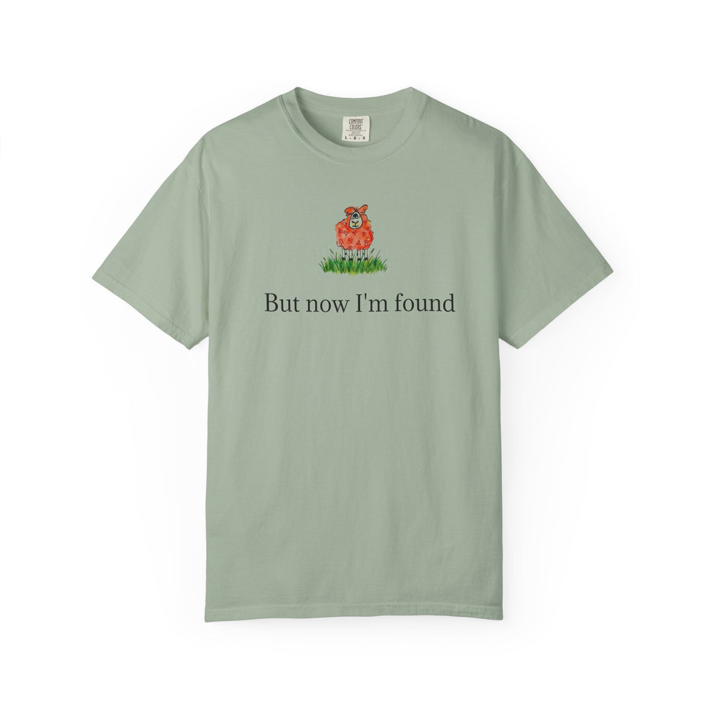 But Now I’m Found T-Shirt — Cute Red Lamb Tee