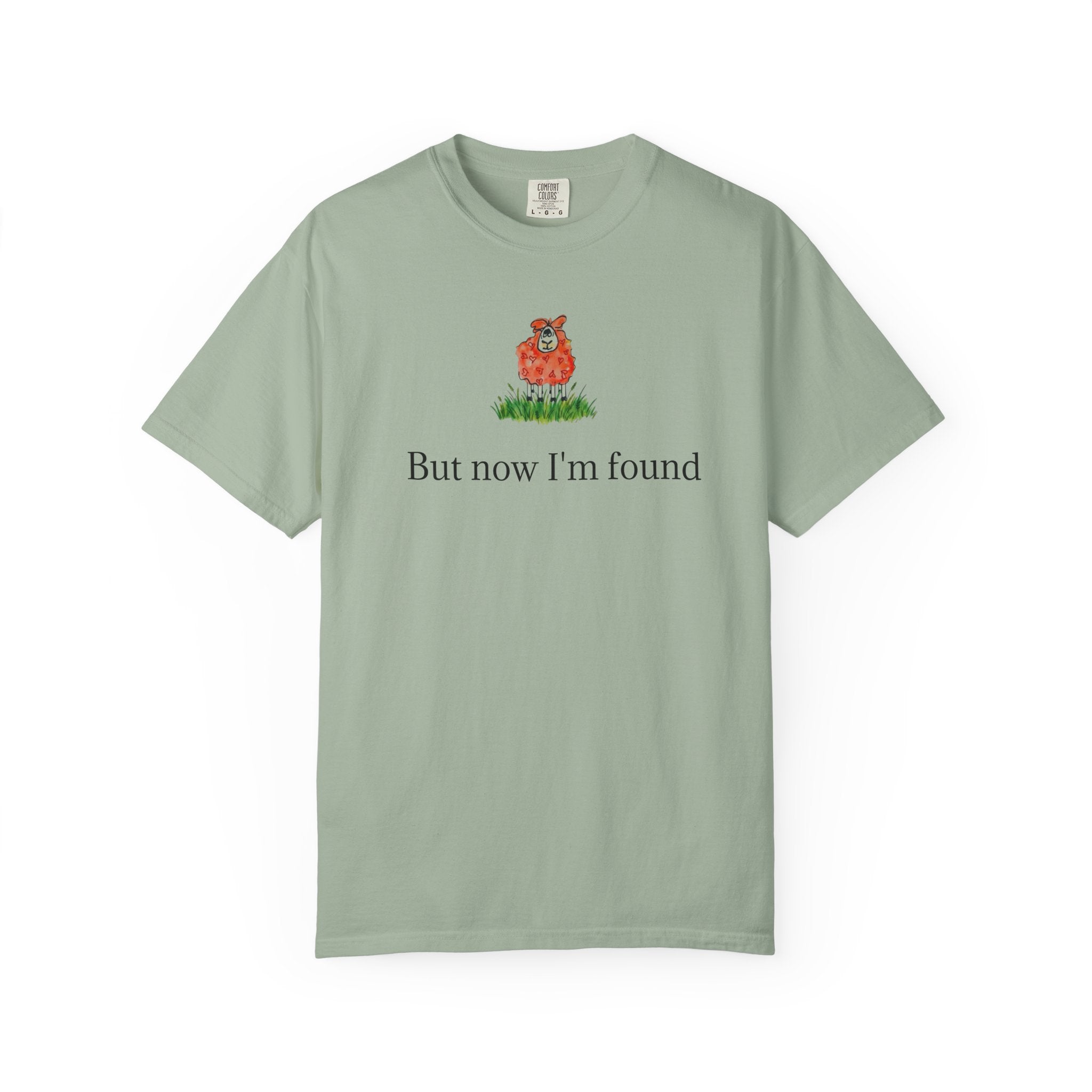 But Now I’m Found T-Shirt — Cute Red Lamb Tee