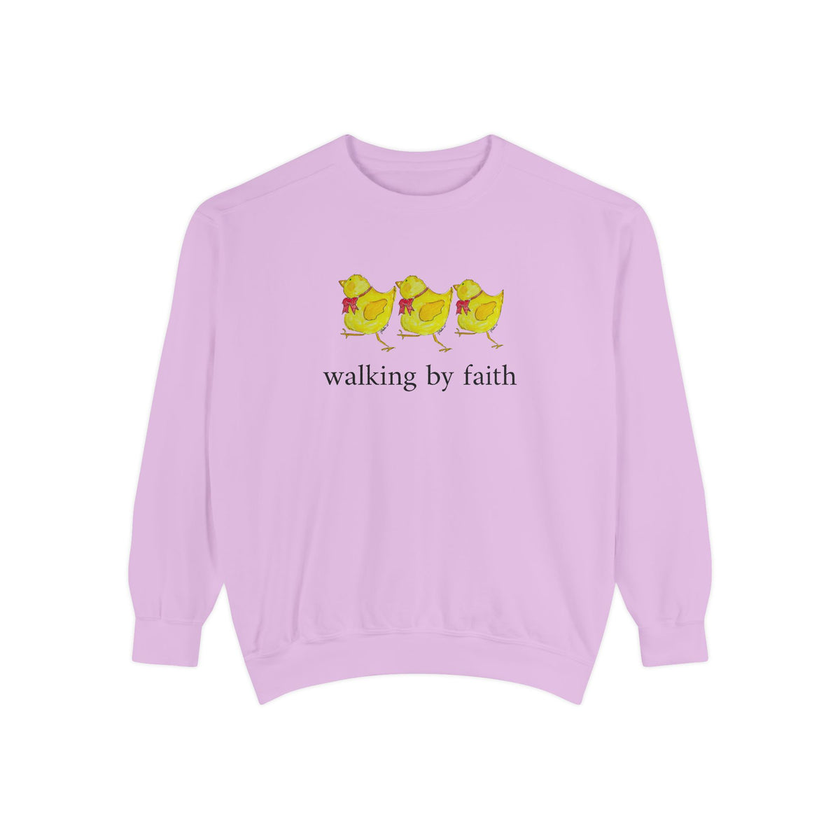 Walking by Faith T-Shirt - Funny Christian Chicken Sweatshirt- whimsical Faith apparel