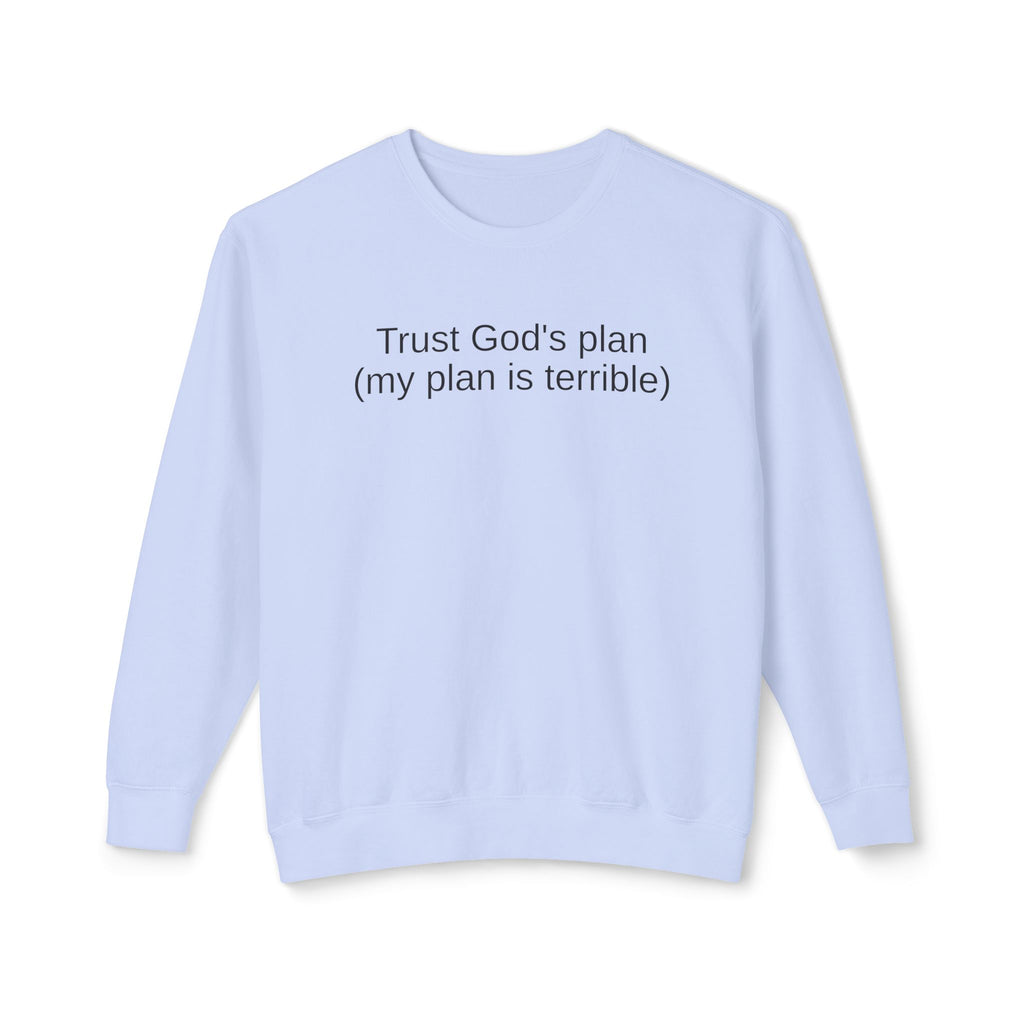 Trust God’s Plan Christian Sweatshirt | Faith-Based Inspirational Crewneck