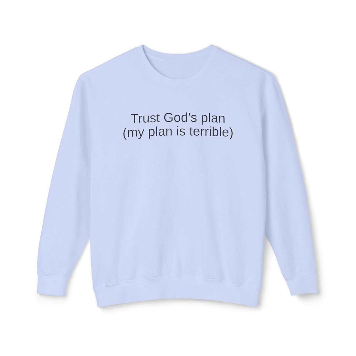 Trust God’s Plan Christian Sweatshirt | Faith-Based Inspirational Crewneck