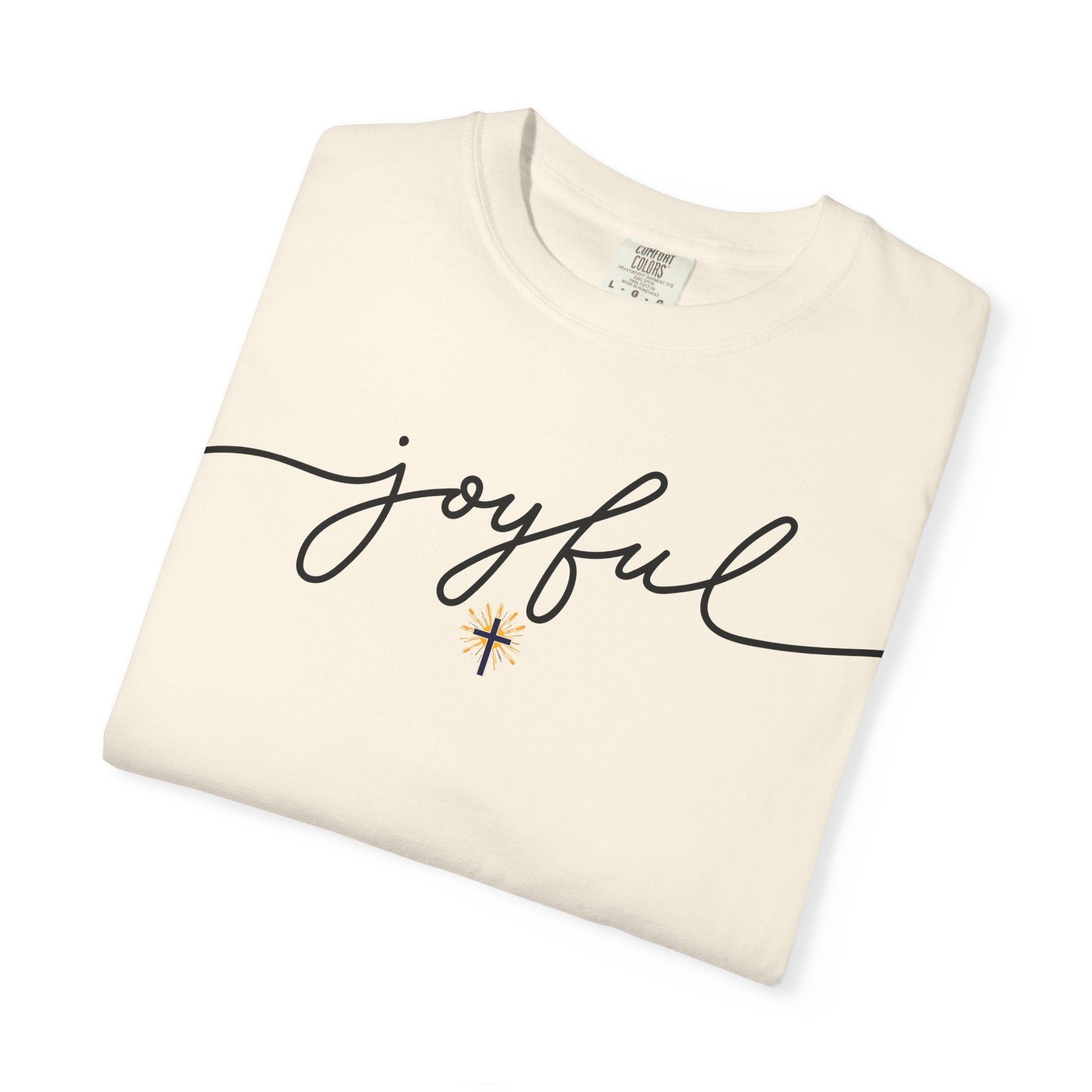 Joyful Cross T-Shirt — Scripture-Inspired Christian Graphic Tee