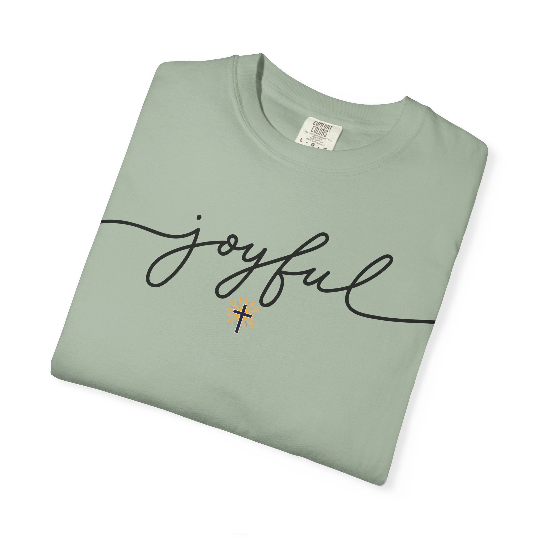 Joyful Cross T-Shirt — Scripture-Inspired Christian Graphic Tee