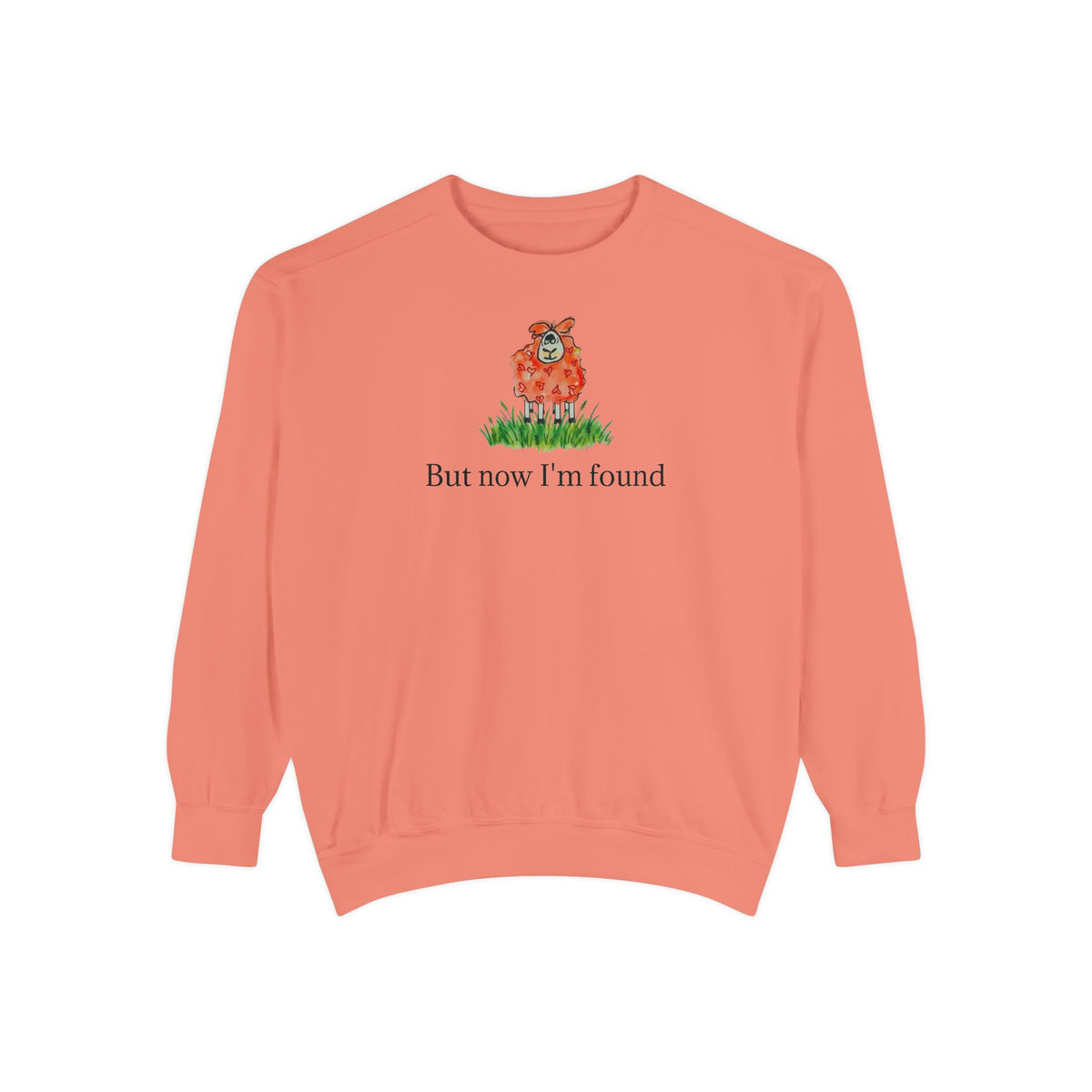 But Now I'm Found T-Shirt | Lost Sheep Christian Sweatshirt | Faith-Inspired Women's