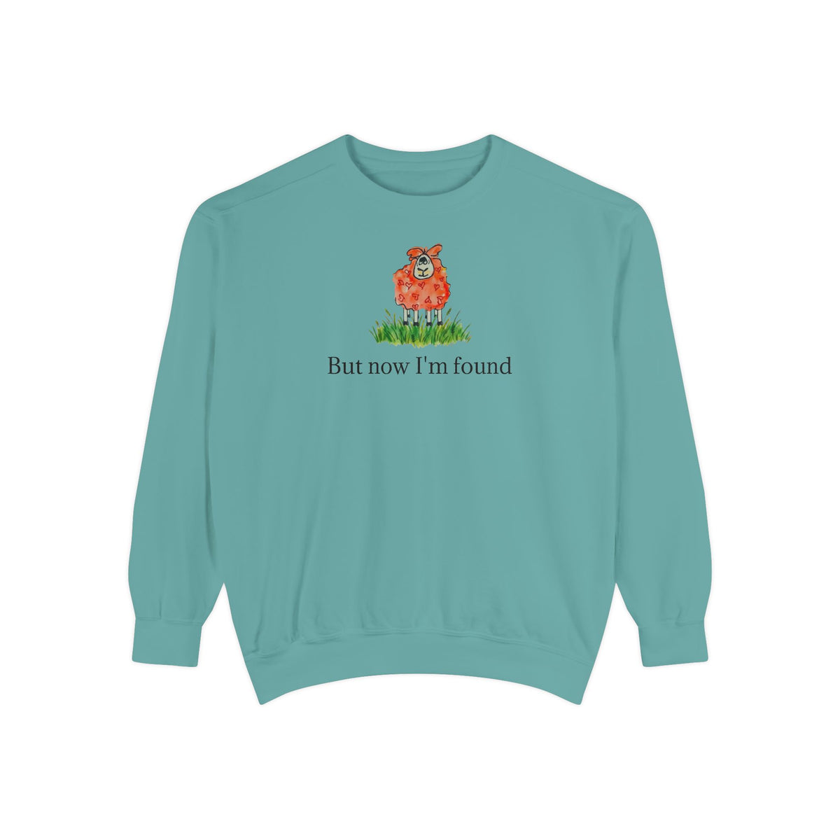 But Now I'm Found T-Shirt | Lost Sheep Christian Sweatshirt | Faith-Inspired Women's