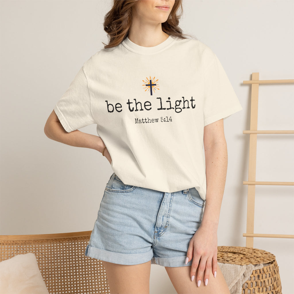 Be the Light T-Shirt — Matthew 5:14 Christian Tee
