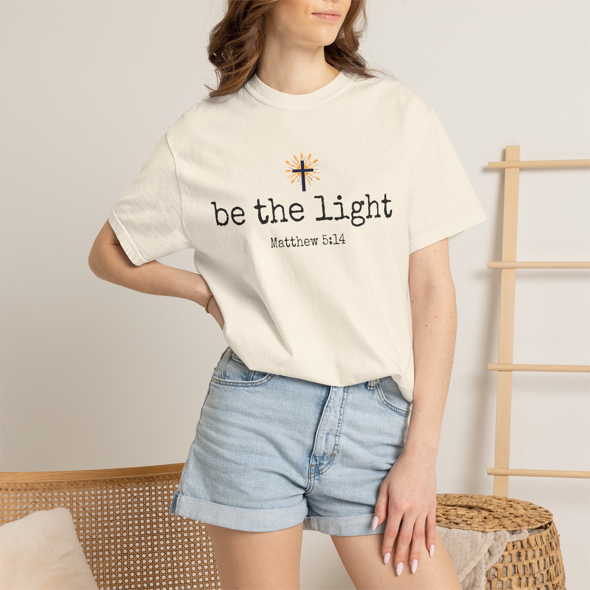 Be the Light T-Shirt — Matthew 5:14 Christian Tee