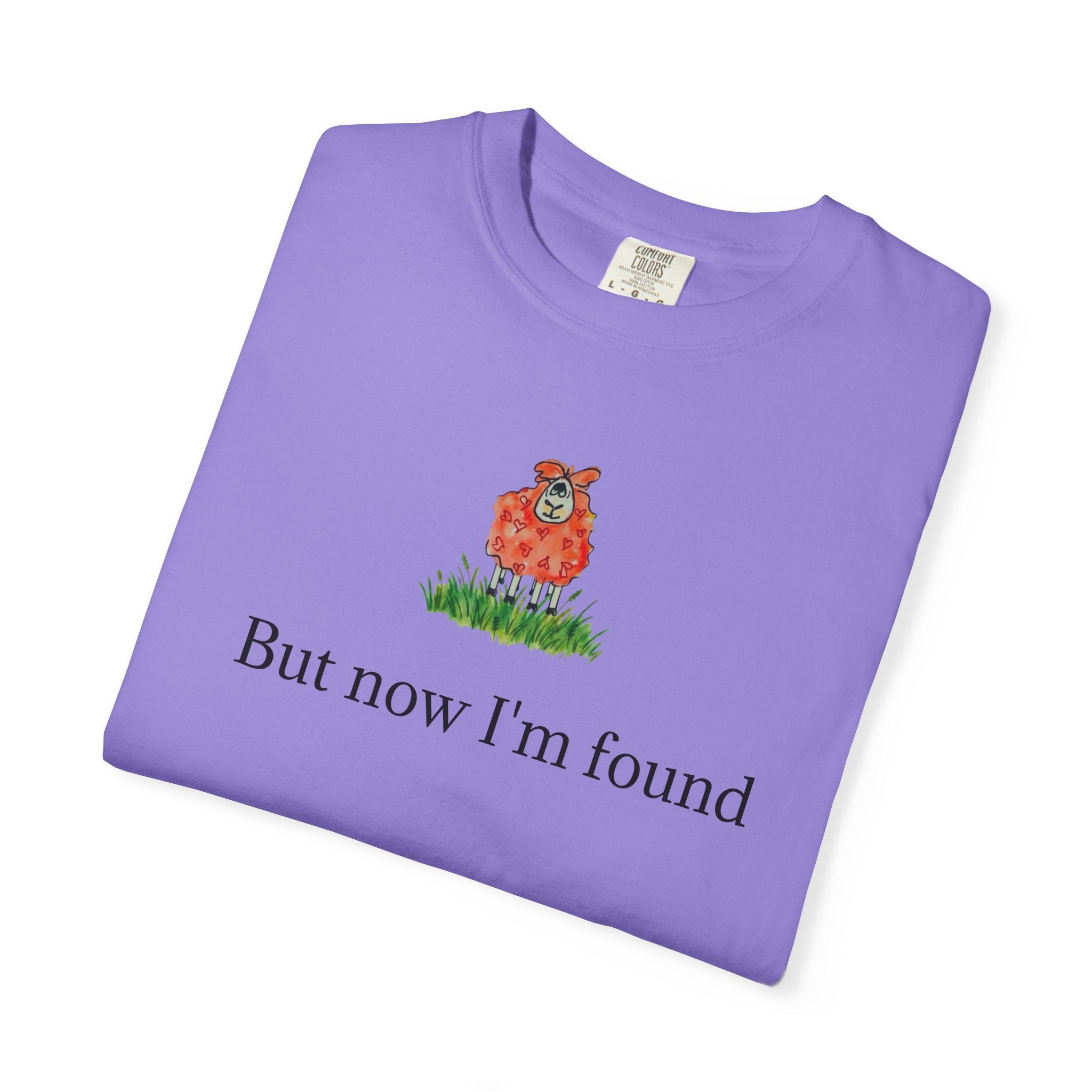 But Now I’m Found T-Shirt — Cute Red Lamb Tee
