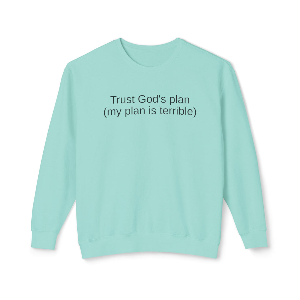 Trust God’s Plan Christian Sweatshirt | Faith-Based Inspirational Crewneck