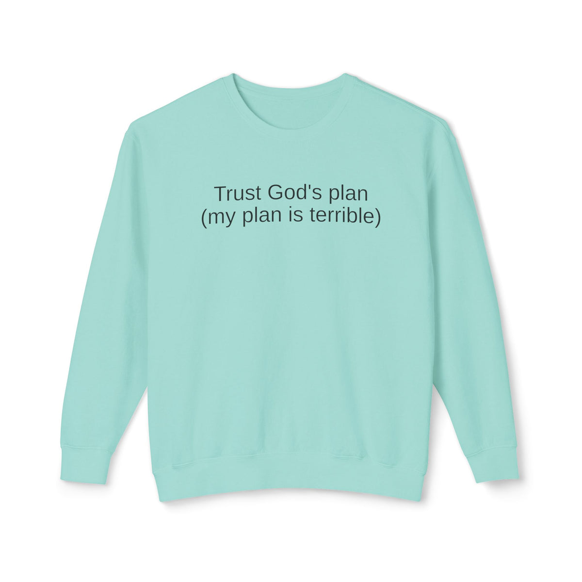 Trust God’s Plan Christian Sweatshirt | Faith-Based Inspirational Crewneck