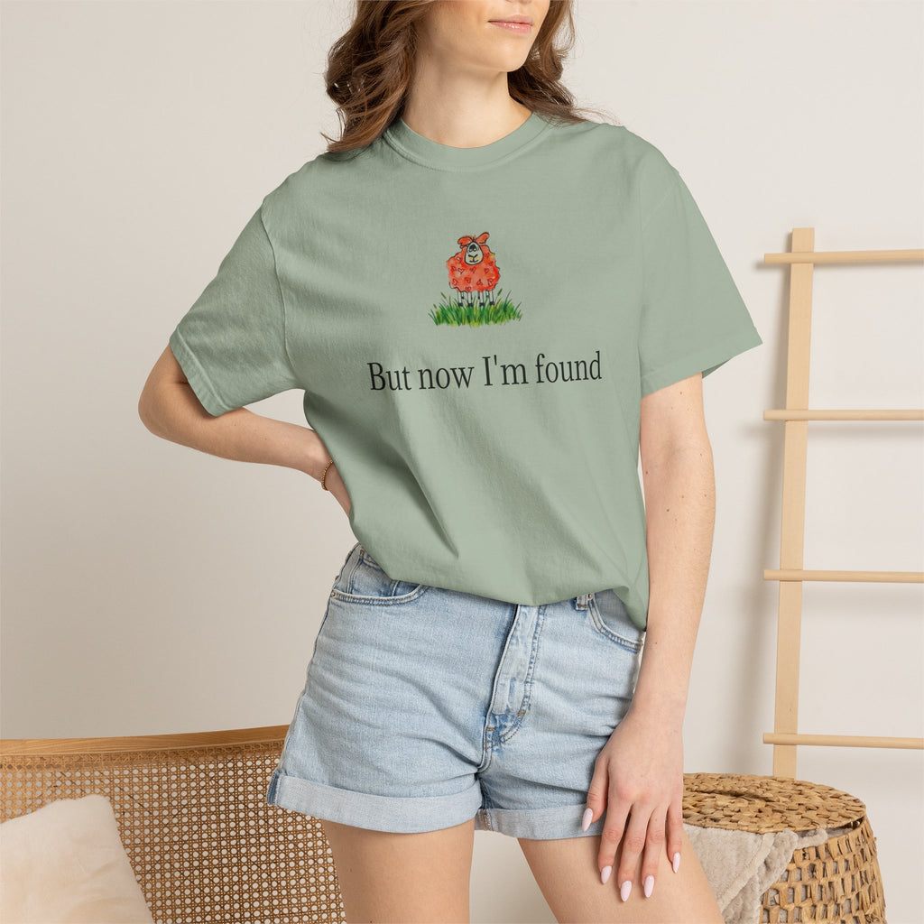 But Now I’m Found T-Shirt — Cute Red Lamb Tee