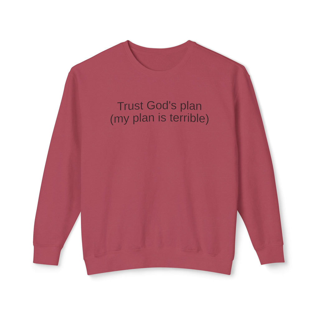 Trust God’s Plan Christian Sweatshirt | Faith-Based Inspirational Crewneck