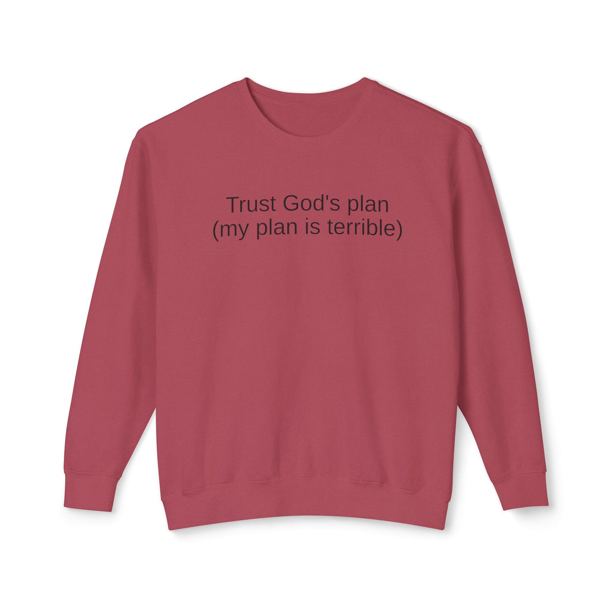 Trust God’s Plan Christian Sweatshirt | Faith-Based Inspirational Crewneck
