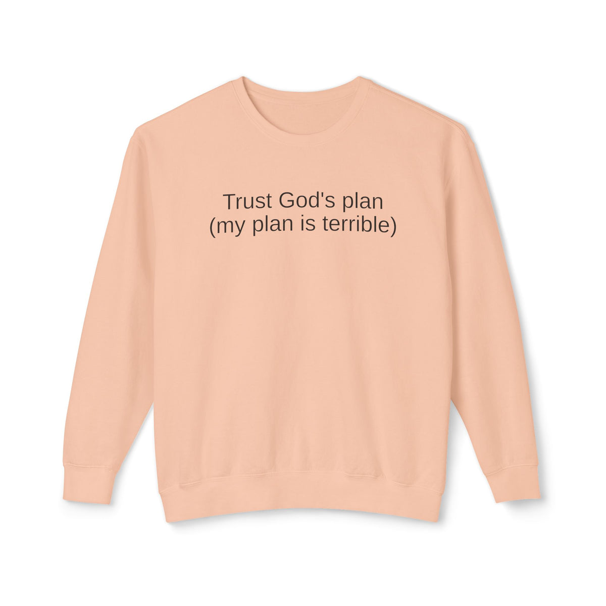 Trust God’s Plan Christian Sweatshirt | Faith-Based Inspirational Crewneck