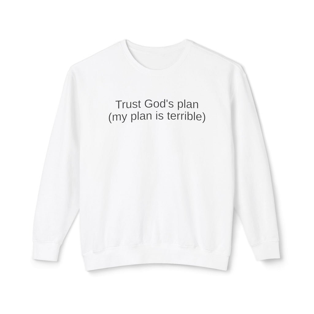 Trust God’s Plan Christian Sweatshirt | Faith-Based Inspirational Crewneck