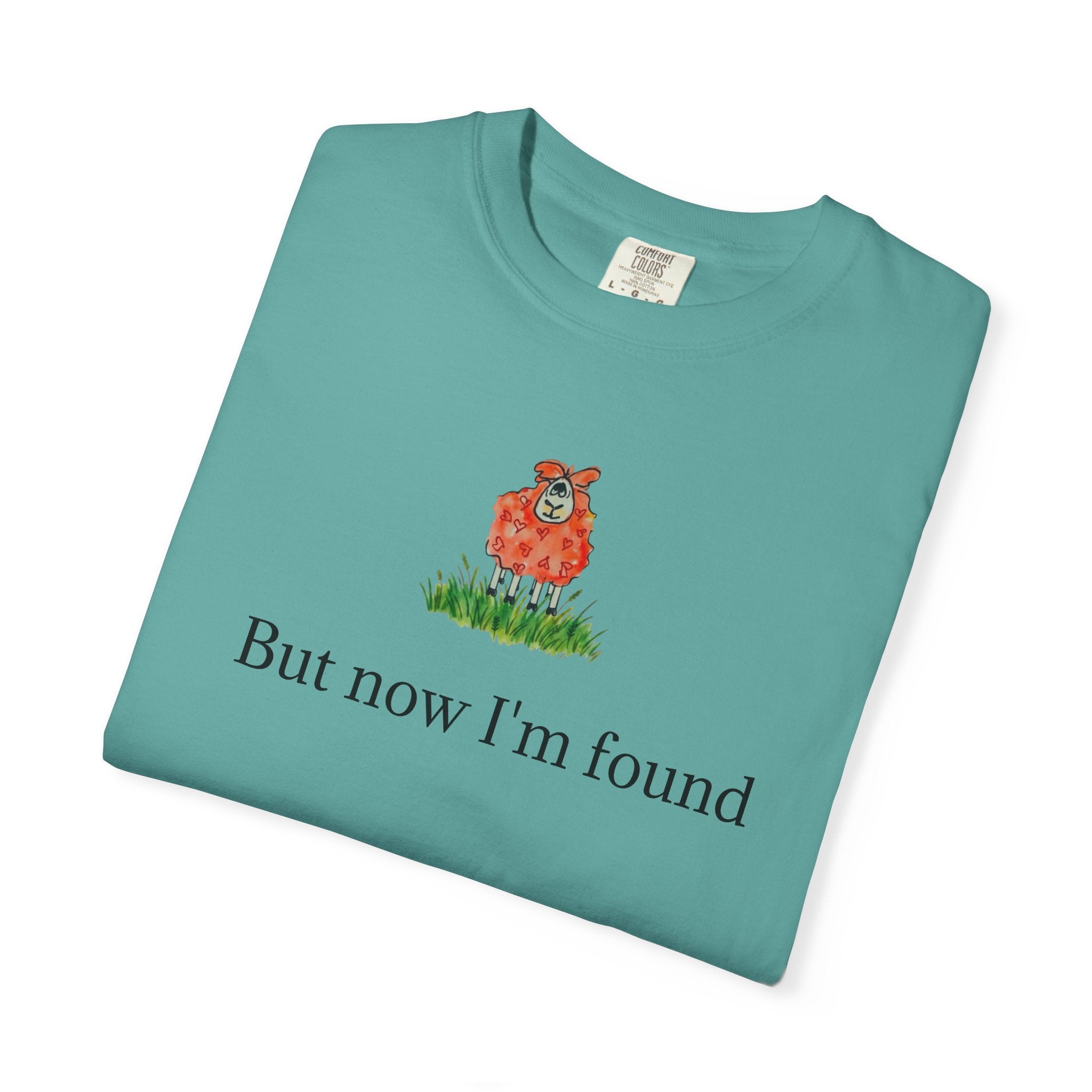 But Now I’m Found T-Shirt — Cute Red Lamb Tee
