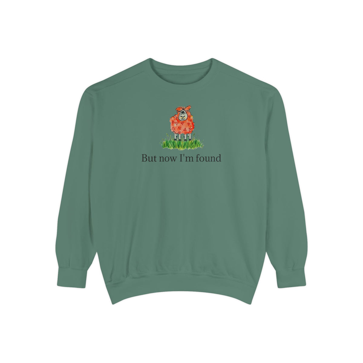 But Now I'm Found T-Shirt | Lost Sheep Christian Sweatshirt | Faith-Inspired Women's