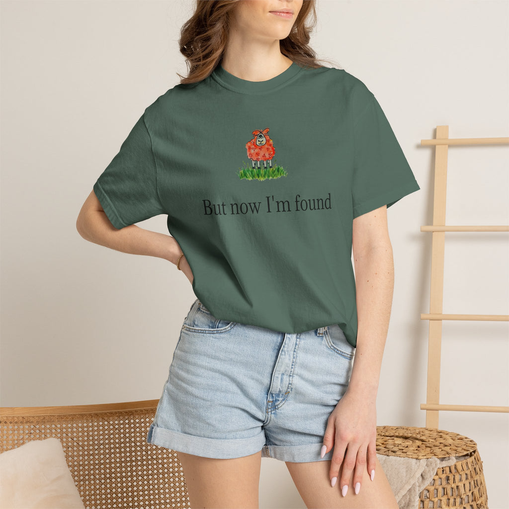 But Now I’m Found T-Shirt — Cute Red Lamb Tee