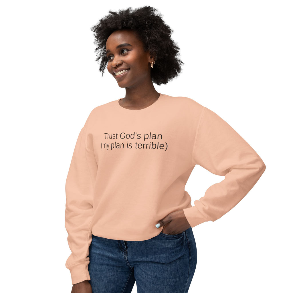 Trust God’s Plan Christian Sweatshirt | Faith-Based Inspirational Crewneck
