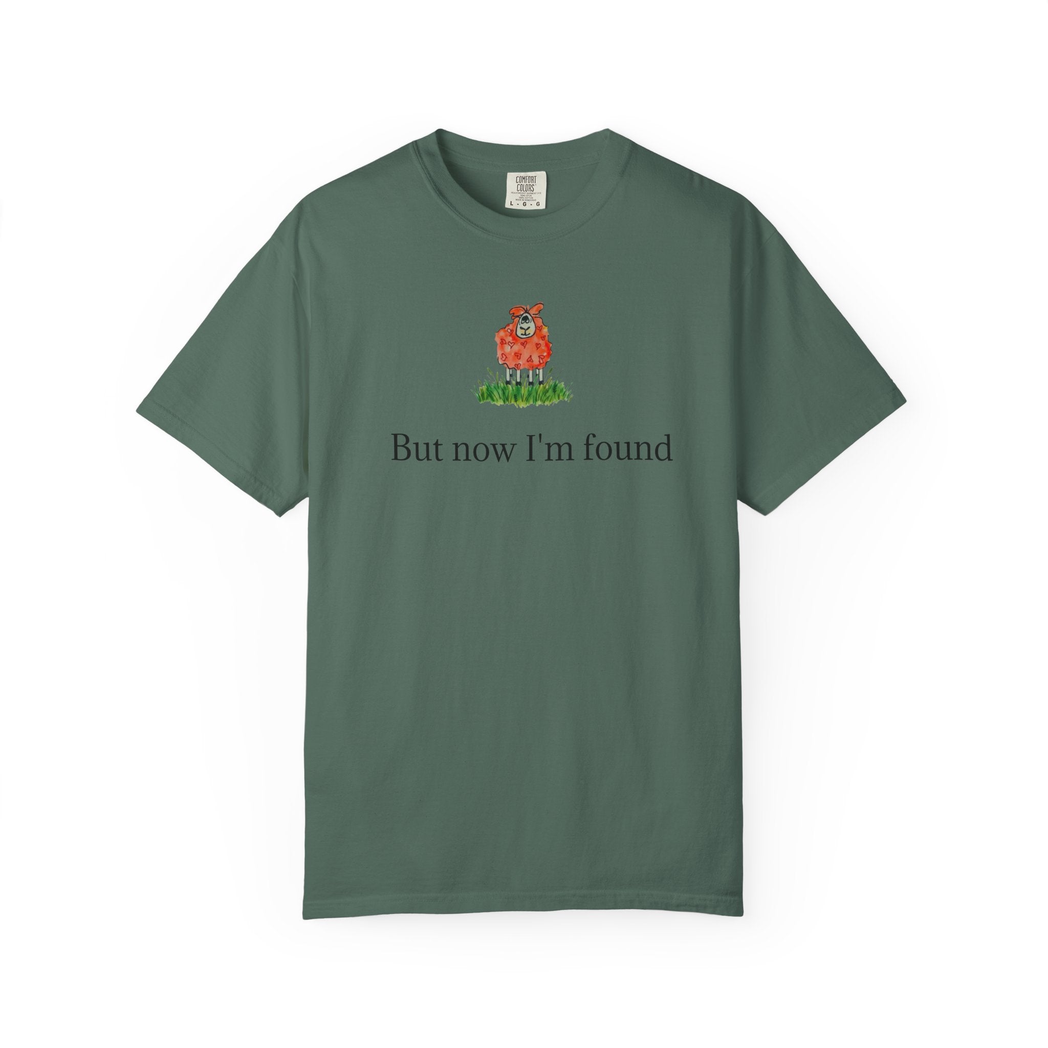 But Now I’m Found T-Shirt — Cute Red Lamb Tee