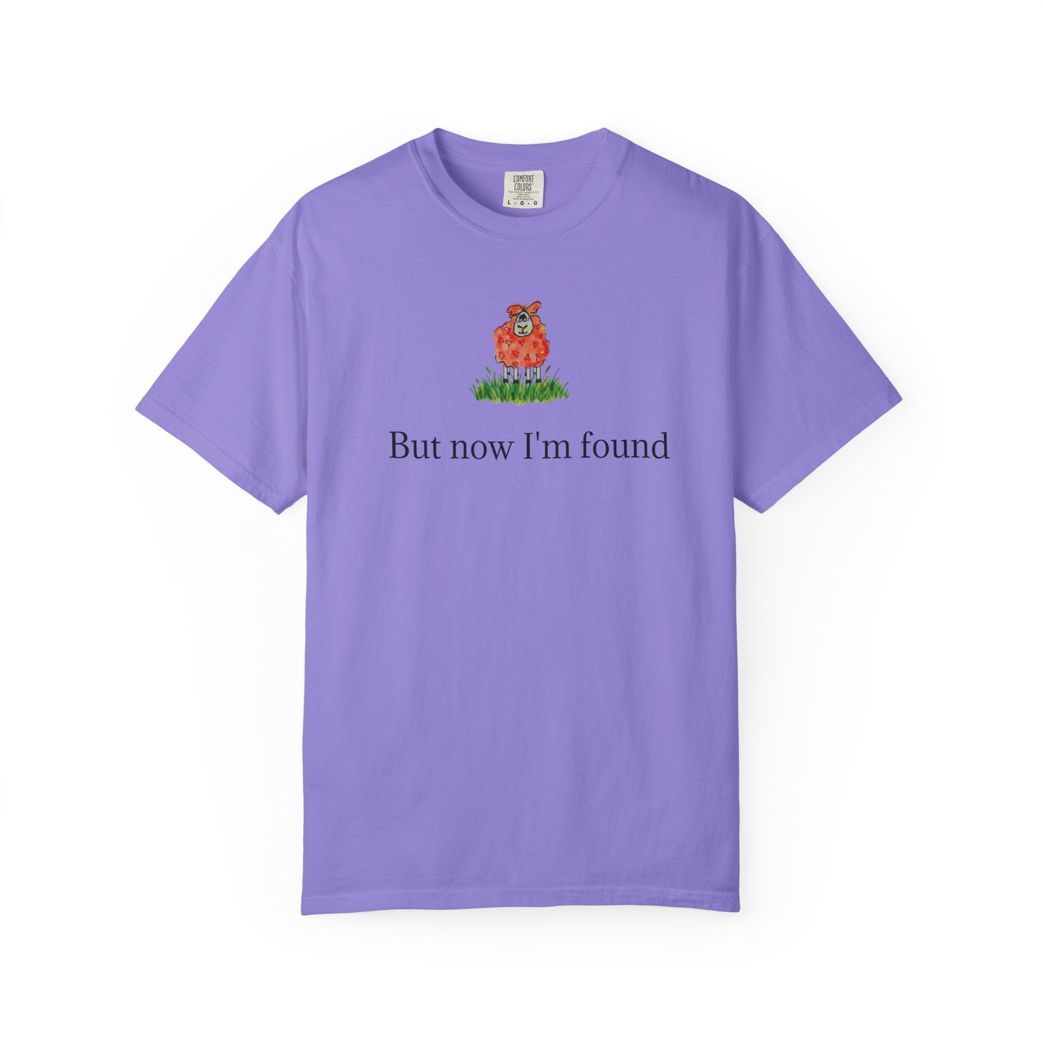 But Now I’m Found T-Shirt — Cute Red Lamb Tee
