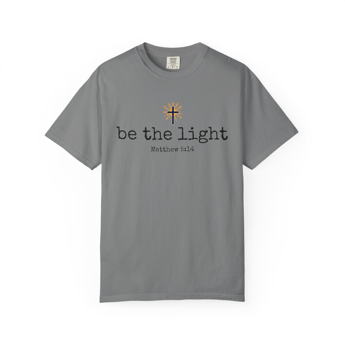Be the Light Christian T-Shirt | Matthew 5:14 Scripture Shirt | Women’s Faith Apparel