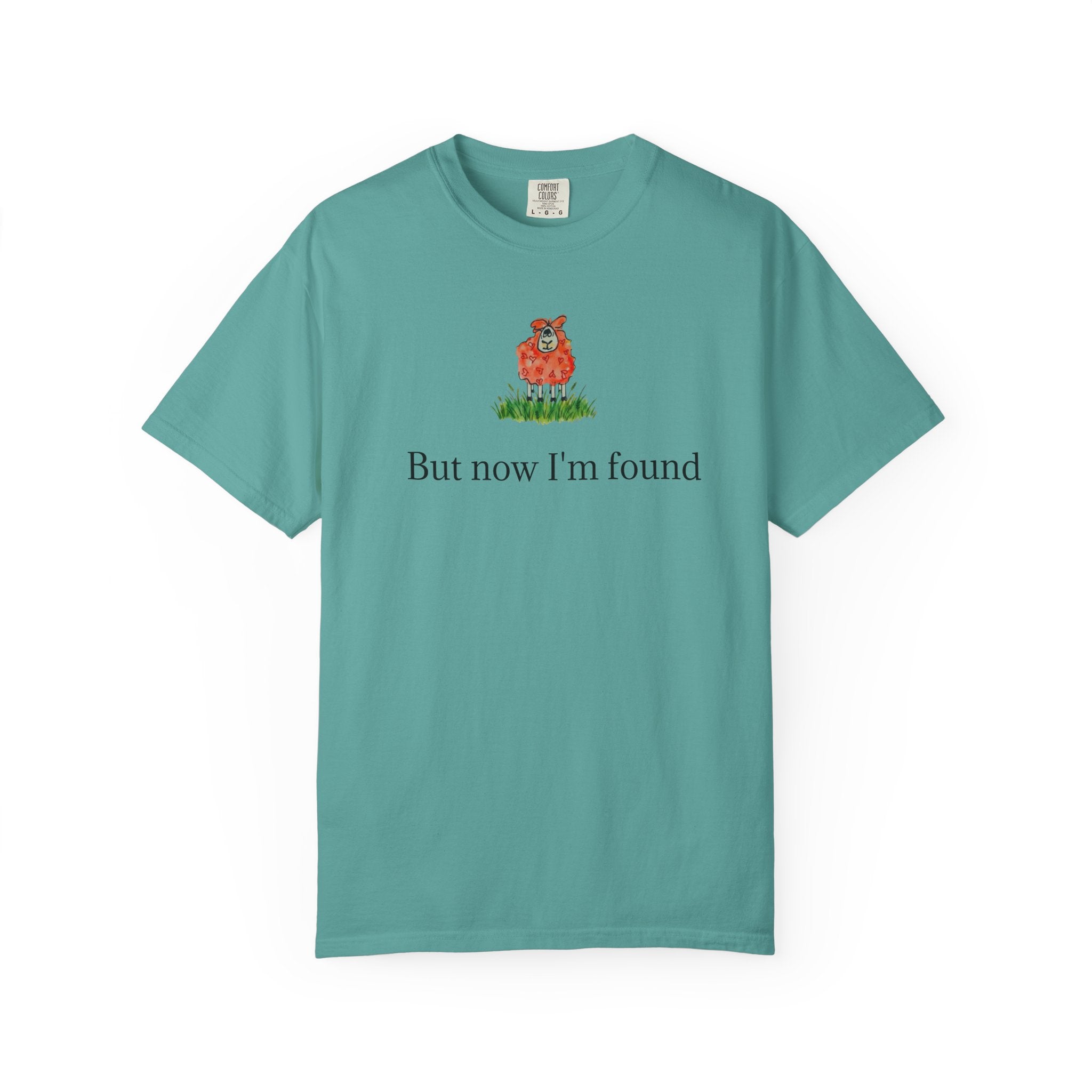 But Now I’m Found T-Shirt — Cute Red Lamb Tee