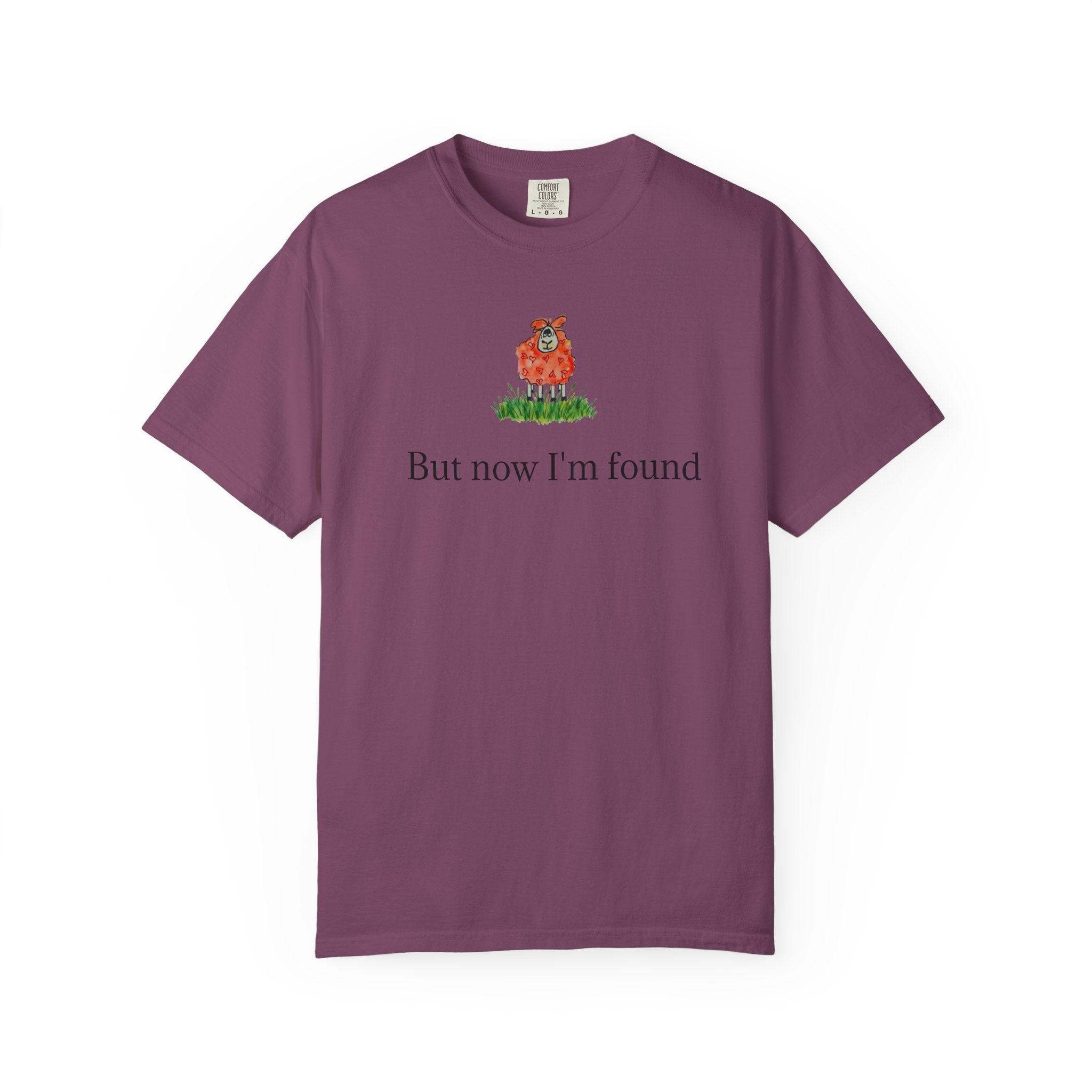 But Now I’m Found T-Shirt — Cute Red Lamb Tee