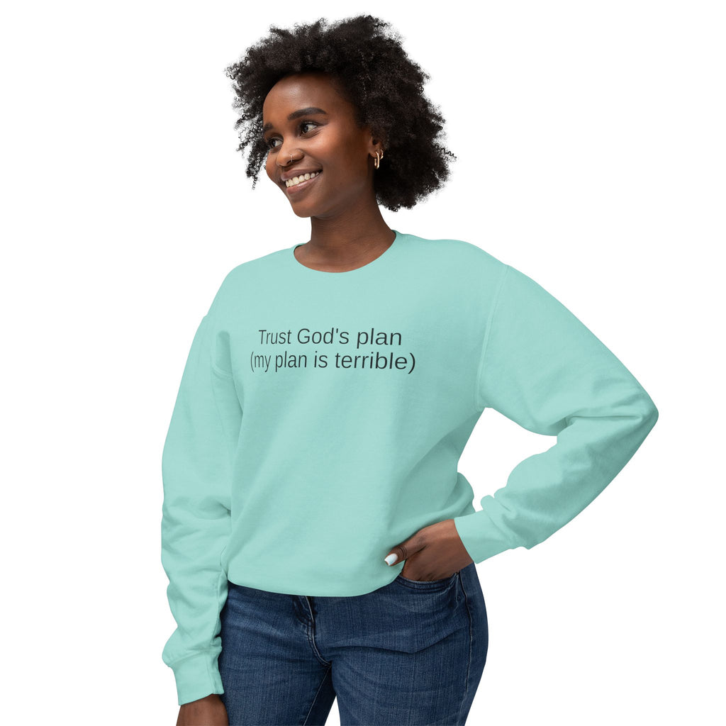 Trust God’s Plan Christian Sweatshirt | Faith-Based Inspirational Crewneck