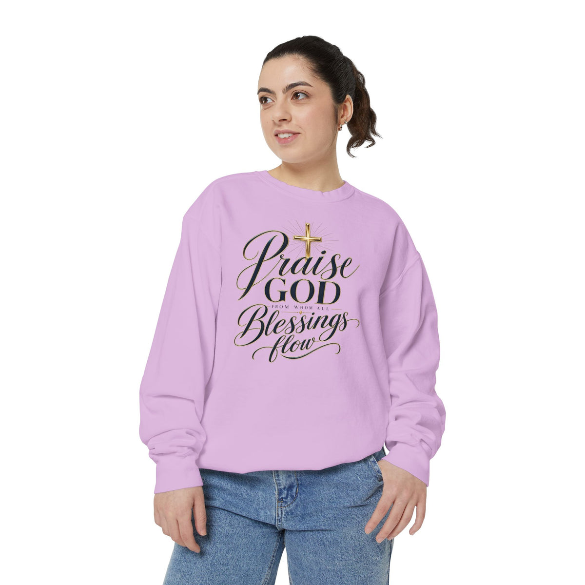 Praise God From Whom All Blessings Flow — Christian Sweatshirt