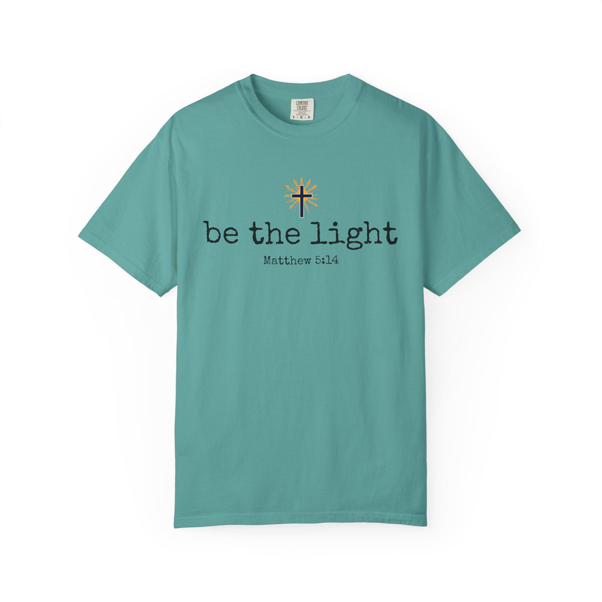 Be the Light Christian T-Shirt | Matthew 5:14 Scripture Shirt | Women’s Faith Apparel