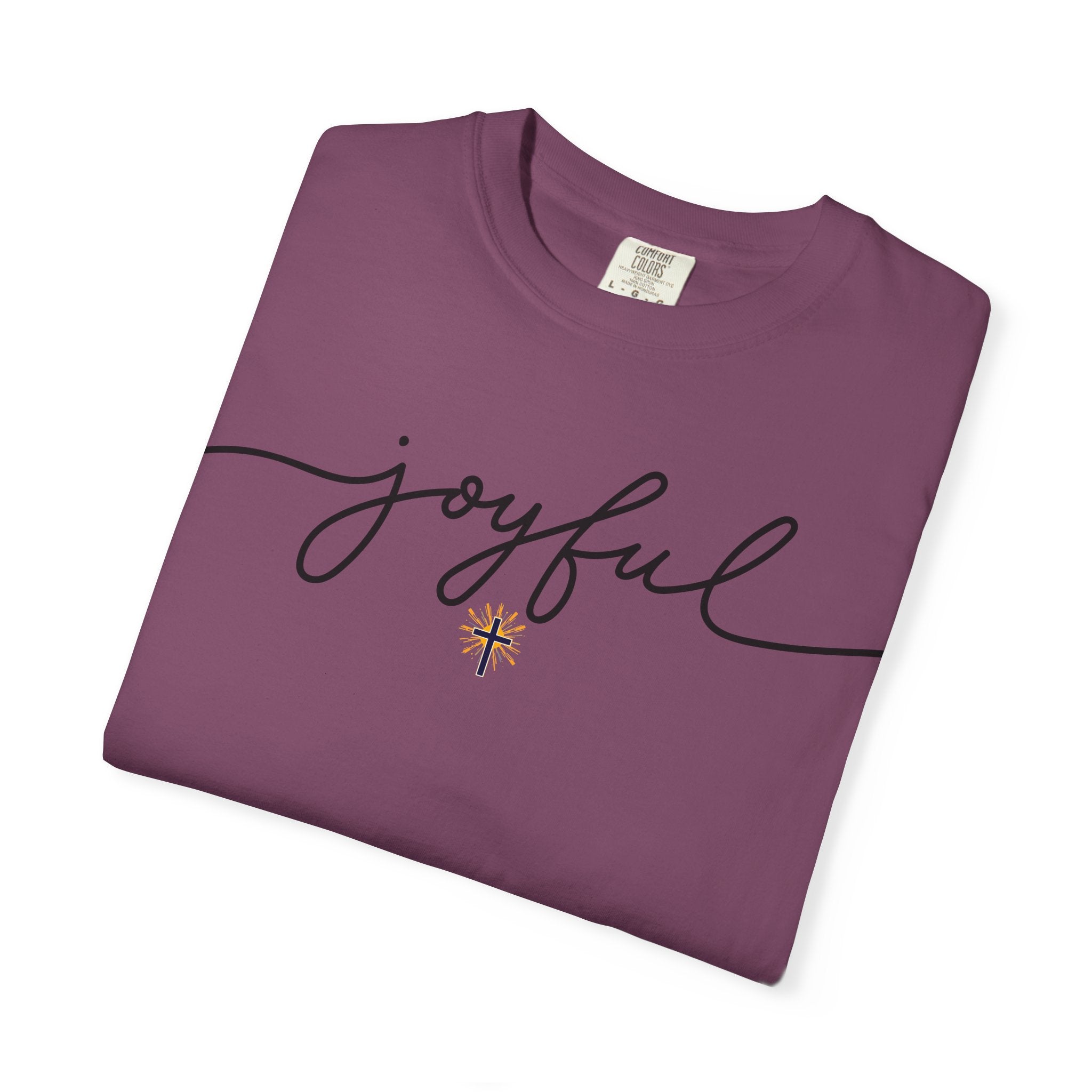 Joyful Cross T-Shirt — Scripture-Inspired Christian Graphic Tee