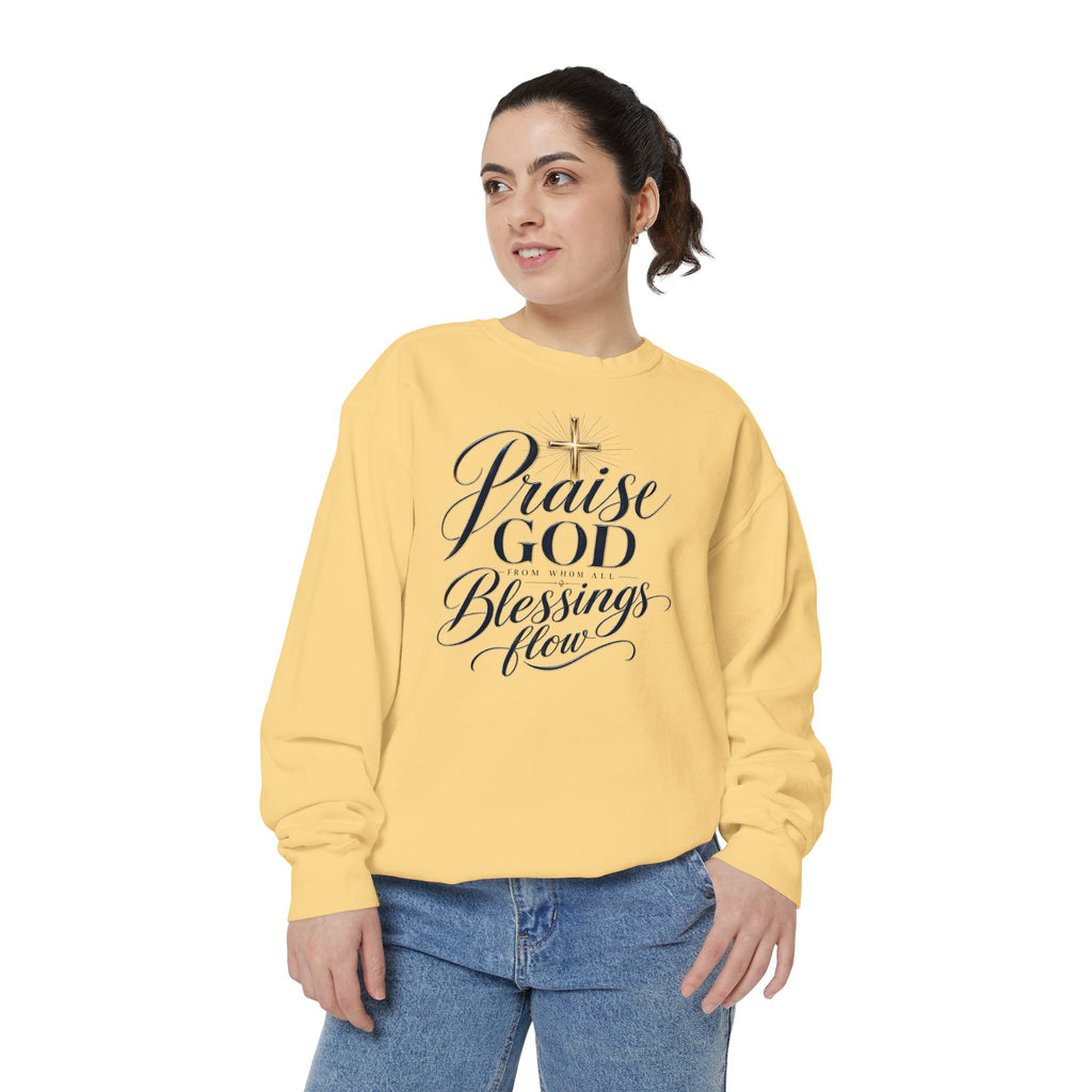 Praise God From Whom All Blessings Flow — Christian Sweatshirt