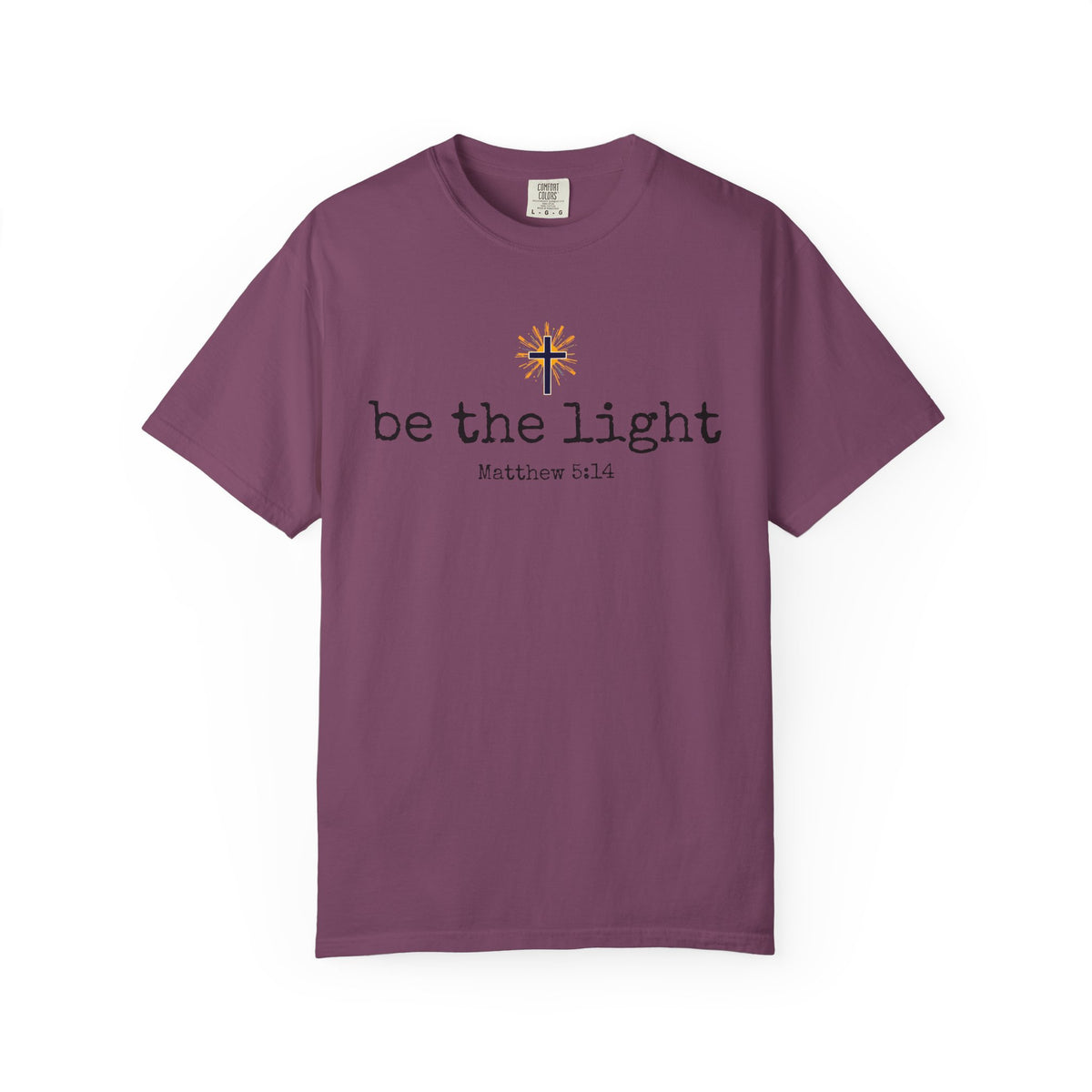 Be the Light Christian T-Shirt | Matthew 5:14 Scripture Shirt | Women’s Faith Apparel