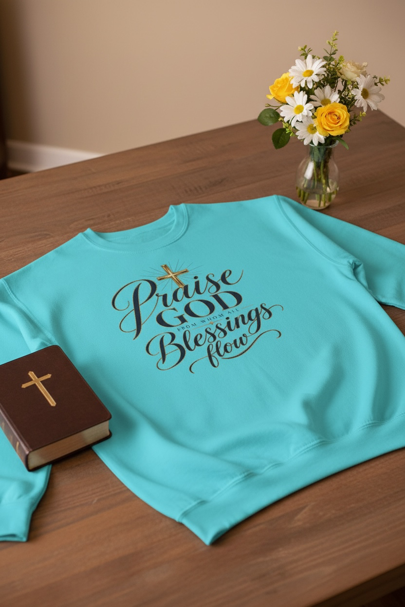 Praise God From Whom All Blessings Flow — Christian Sweatshirt