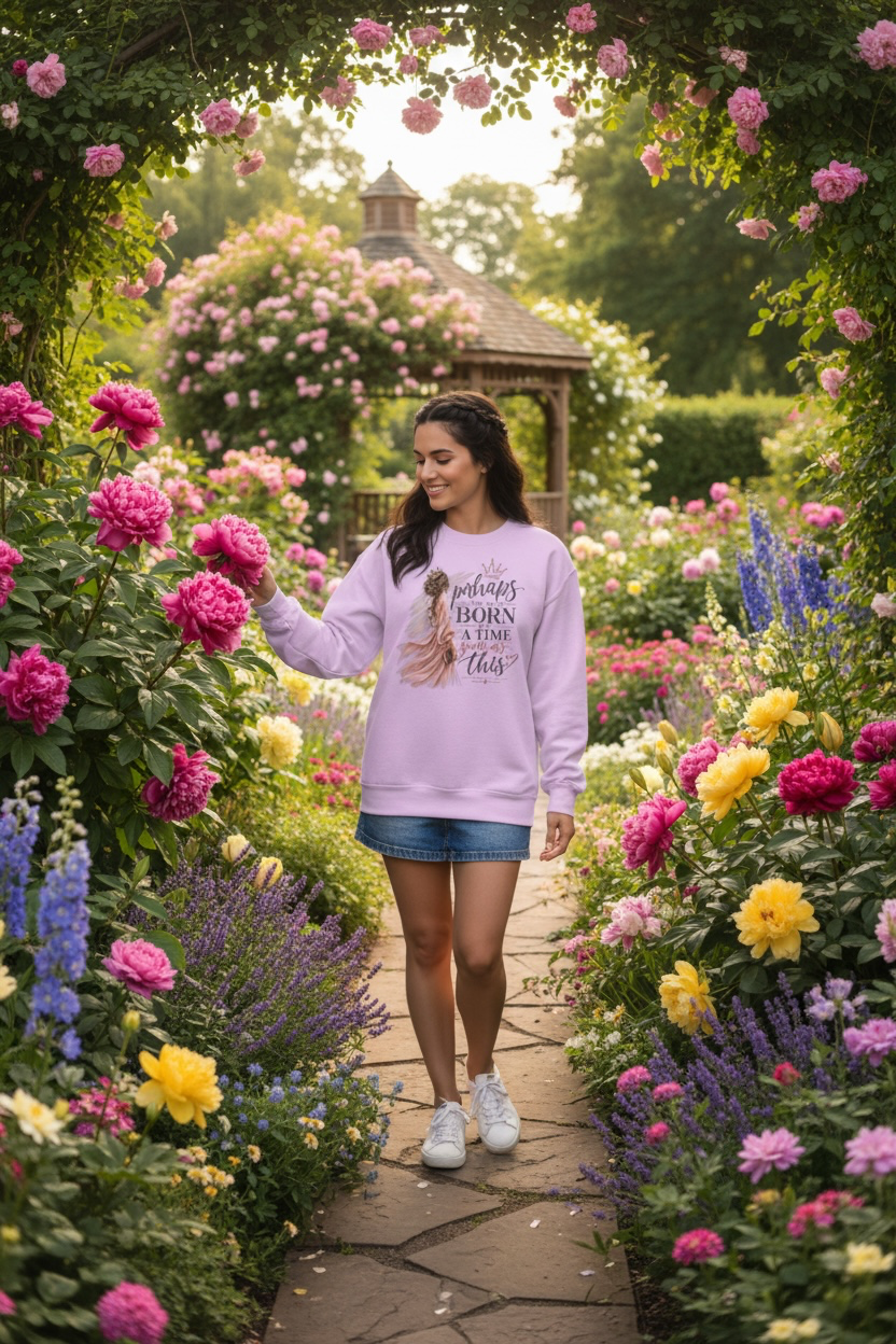 Perhaps You Were Born for a Time Such as This — Esther 4:14 Christian Sweatshirt